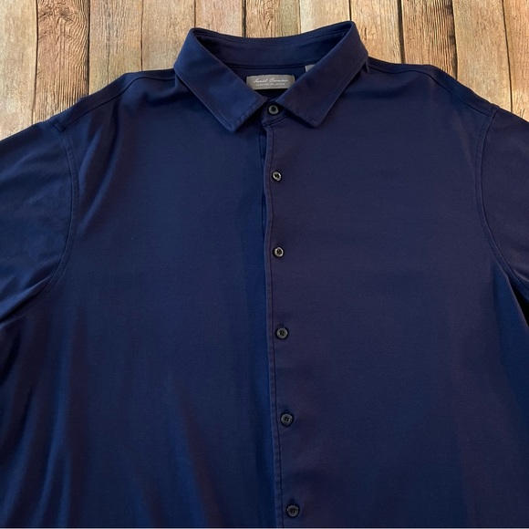 Daniel Cremieux mens knit short sleeve button down shirt | size 2XL - Picture 2 of 9